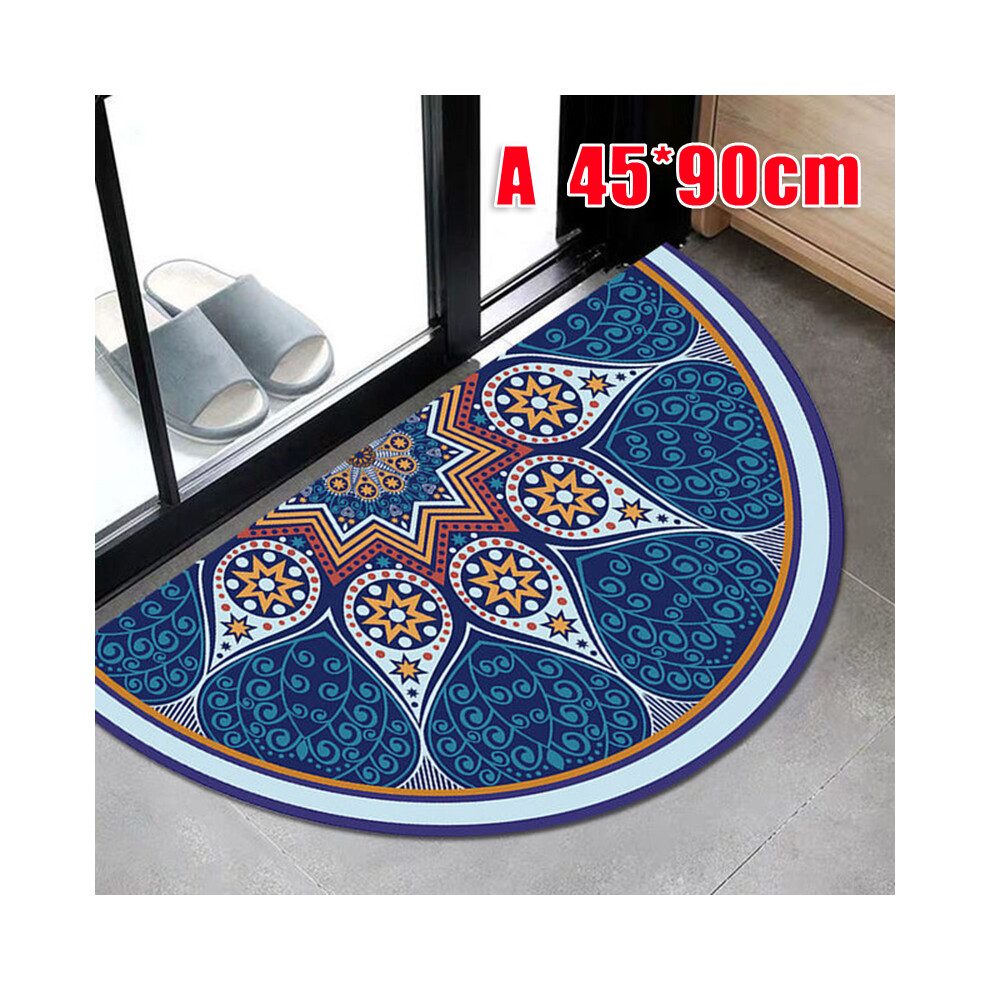 (A) Half Round Non-Slip Welcome Doormat For Entrance 6253032064494