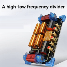2 Way Speaker Crossover 1800W High Power Two Frequency Divider One High One Low for Single 15 Inch/18 Inch Speaker