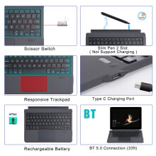 Go1/2/3 BT Keyboard 450mAh 250x190x4mm Backlit