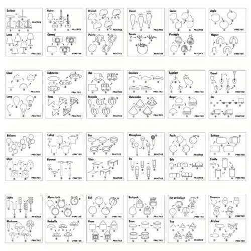 Graffiti Coloring Step-By-Step Drawing Book for Youngsters 48  Patterns Classroom Learning Tool Books Art 1
