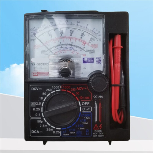 3X Analog Multimeter Tester Test Pen Voltage Current Tester  1000V Handheld Pointer Analog Meter Multimeter 2
