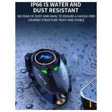 BLAISE S1Pro Motorcycle Intercom Helmet Headset Noise Cancelling Communicator Earphone with 1080P Driving Recorder