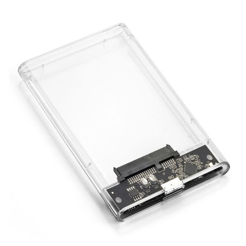 2X USB 3.0 Extern Hårddiskhölje 2,5 Tums  SSD Extern Hårddiskfodral Hårddiskhölje Klara Hårddiskboxar 1