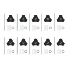 Ergonomic Design T Track Knobs Fixtures Hardware Replacement Knobs Clamping Knobs With Full Thread Outer Bolts Washers Included Universal Use Sturdy