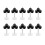 Ergonomic Design T Track Knobs Fixtures Hardware Replacement Knobs Clamping Knobs With Full Thread Outer Bolts Washers Included Universal Use Sturdy 5