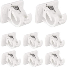 Gardinenstangenhalterungen – Noname – 8 Stück – bohrfreie Befestigung – ABS-Kunststoff – 7,5 x 7 cm
