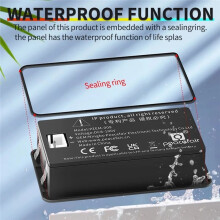 Waterdichte Digitale LCD-Voltmeter, Batterijcapaciteitstester, Spanningsindicator DC8-100V 12V 24V 36V 48V 72V