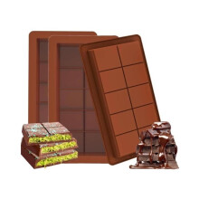 3-delige chocoladetabletvormset, Dubai chocoladetabletvorm, siliconen chocoladetabletvorm, chocoladereepvorm