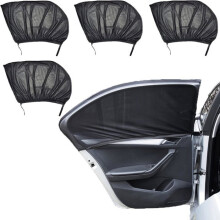 4-delige zonneschermen voor autoruiten, zonneschermen voor auto's achter, zonneschermen voor babyauto's, zonneschermen voor zijruiten achter