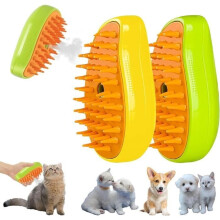 Stoomkattenborstel, 3-in-1 stoomkattenborstel, stoomborstel voor katten, stoomhond en kattenborstel