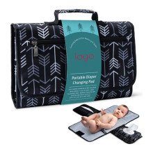 Reise-Wickelunterlage, tragbare, abnehmbare Baby-Wickelunterlage, mit Kopfkissen und Taschen für Babys zu Hause, im Freien und auf Reisen