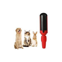 Selbstklebende Tierhaarentfernerbürste für Katzen und Hunde, wiederverwendbarer magischer Haarroller, Fusselsammler, rot