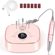 Nagelboor - ZGEER - Roze model - 35000 RPM - Oplaadbaar - LED-display