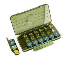 7 Day Tablet Box 3x Daily Airtight Compartments PP