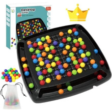 Elimination Board Game - Intellectual Chessboard - Double Duel - Rainbow Ball Puzzle - Interactive Strategy Game (120 Balls)