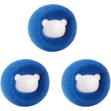 4-delige wasmachineballen, wasmachine haarvanger, anti-pluisbal voor wasmachine, blauw