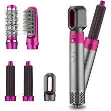 5-in-1-Multifunktions-Haartrockner-Kamm, Heißluft-Styler-Kamm mit YOKULI-Aufbewahrungsbox, Blau