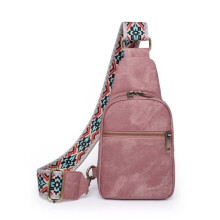 INSFITY Crossbody-heuptasje voor dames van kunstleer - Roze