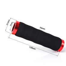 Soft Dual Lock Bike Grips, Colourful Sponge