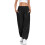 Jogginghose - MARKE - Lockere Passform - Hohe Taille - Elastisch - Schwarz 1