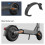 Mudguard Rear Compatible with  4 Ultra Electric Scooter  Proof  Back Wing Accessories 5