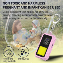 Repellente per Zanzare A Ultrasuoni, Portatile, per Esterni, con Fibbia, Ricarica USB, Multifunzionale, con Luce LED Bianca.