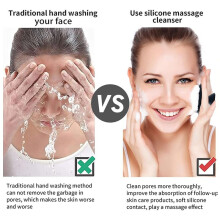 2PCS Face Scrubber Silicone Face Scrubber for Men Facial Cleansing Brush Silicone Face Wash Brush for Cleansing
