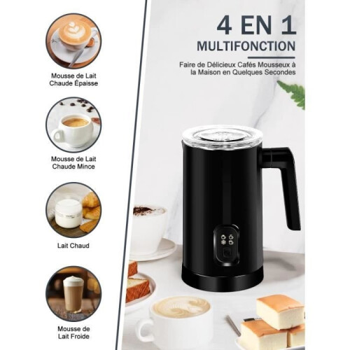 4-in-1 elektrische melkopschuimer 400W 350ml multifunctionele melkopschuimer Melkverwarmer Chocolademaker 1