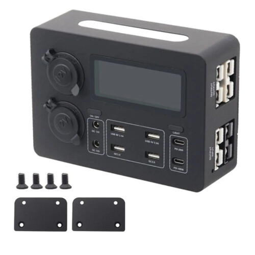 Car USB Charging Hub with LED Light & Type C Port for Efficient Power Management Without Cable 2