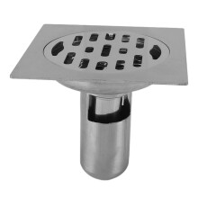 Square Shower Drain Kit 4.3in Stainless Steel