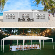 10'x20' Outdoor Party Tent W/ 6 Removable Sidewalls Canopy Patio Wedding Gazebo