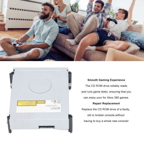 External Metal CD/DVD ROM Drive for Xbox 360 Game Console 2