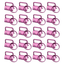 20PCS Key Fob Hardware with Keychain Rings for Bag Webbing,