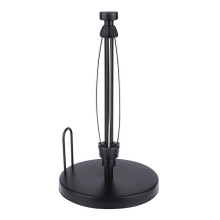 Paper Towel Holder Countertop, Paper Towel Stand with Ratchet System for Kitchen Bathroom Black