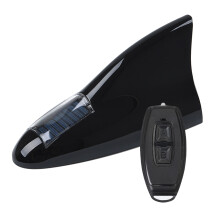 Zonne-Magnetische Auto-Antenne Anti-Botsingslicht Vindak Staart Knipperende LED-Autowaarschuwingslichten Afstandsbediening Zwart