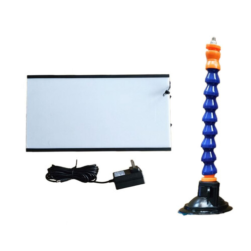LED Lamp Reflector Board for Dent Repair LED Light Reflection Board with Adjustable Holder Hand Tool Set US Plug 1