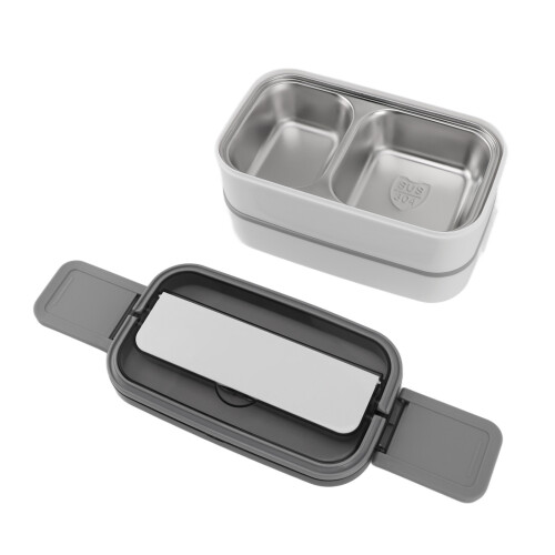 2-Layer Lunch Box 1400ml 21.511.710.5cm White