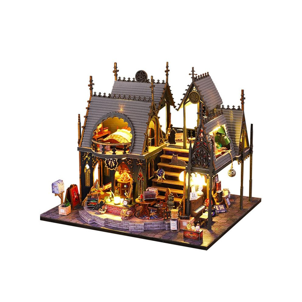 Diy Wooden Room Nook Kit, 3D Wooden Puzzle Bookend For Bookshelf Decor, With Light Diy Model Kits For Adults 6031866424543