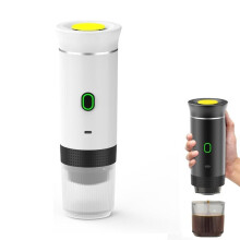 3-in-1 Multifunctional Capsule Machine - 12V Electric Espresso Coffee Maker with Heating - for Car and Camping