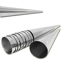 Cone molds - Stainless steel - Set of 10 - 140 mm - Non-stick - Easy to clean