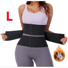 Sweat Belt - Women's - Slimming Girdle - Size L - Black - Breathable Latex