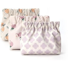 Makeup Bag - Women's - Mini Toiletry Pouch - Waterproof Oxford Fabric - 12x13 cm - Soft