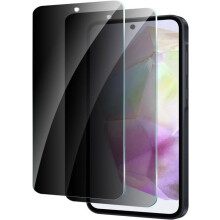 2 pakkauksen karkaistu lasi näytönsuoja Samsung Galaxy A55/A35 -puhelimelle, Anti-Spy Glass -suojakalvo, 9H Hardness Glass, kuplaton