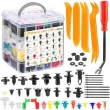 1240 Stück Auto-Clips, Nieten-Clips in 32 Größen, universelle Kunststoff-Befestigungsclips mit Entfernungswerkzeug und Kabelbindern