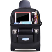 Car Organizer - Kick Mats - Luxury PU Leather - Waterproof - Foldable Tablet Holder