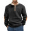 (grey, XXL) Retro Patchwork Embroidered Half-Zip Men's Long Sleeve Sweatshirt 4