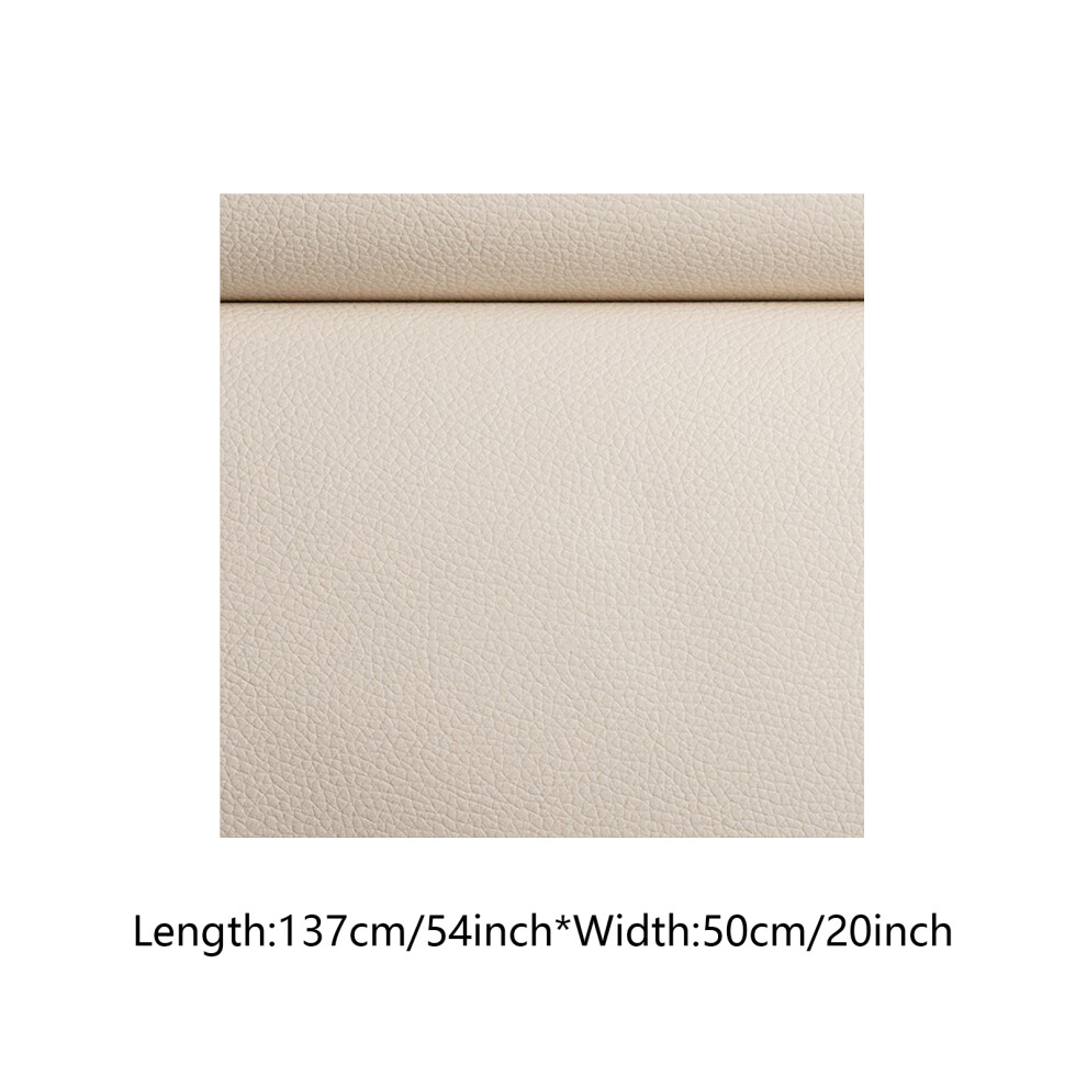 (Creamy 50Cm*137Cm) Leather Repair Patch For Furniture & Car Seat White 6431700958003