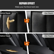 (Black, 50CM*137CM) Leather Repair Patch for Furniture & Car Seat