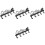 4Pcs Black Wall Mounted Cup Holder and Mug Rack for Kitchen 4
