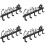 4Pcs Black Wall Mounted Cup Holder and Mug Rack for Kitchen 6